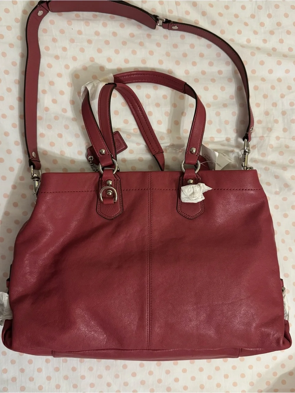 Coach Ashley leather carry all bag